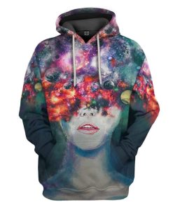 Gearhuman 3D Space Thoughts Custom Fleece Hoodie Apparel GW08041 3D Custom Fleece Hoodies Hoodie S