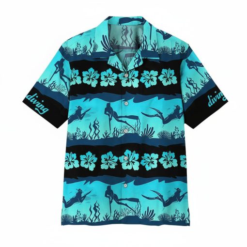 Gearhuman 3D Spearfishing Custom Name Hawaii Shirt ZZ1106219 Hawai Shirt Short Sleeve Shirt S