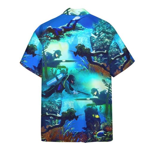 Gearhuman 3D Spearfishing Hawaii Shirt ZZ1706211 Short Sleeve Shirt