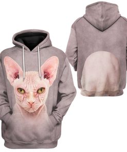 Gearhuman 3D Sphynx Cat Tshirt Hoodie Apparel ZL17121 3D Apparel 