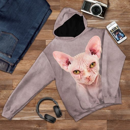 Gearhuman 3D Sphynx Cat Tshirt Hoodie Apparel ZL17121 3D Apparel
