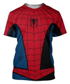 Gearhuman 3D Spider Man Vintage Comic Suit Custom Tshirt Apparel GW210816 3D T-shirt T-Shirt S 