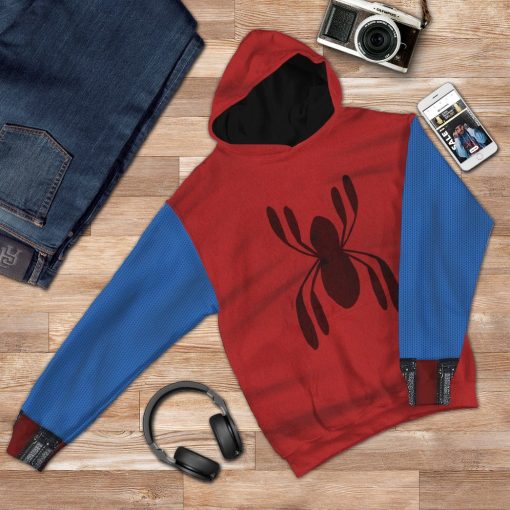 Gearhuman 3D Spiderman Homecoming Custom Hoodie Apparel GW200817 3D Custom Fleece Hoodies