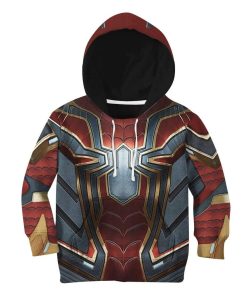 Gearhuman 3D Spiderman Iron Spider Custom Kid Hoodie GW210817 Kid 3D Apparel Kid Hoodie 2XS 