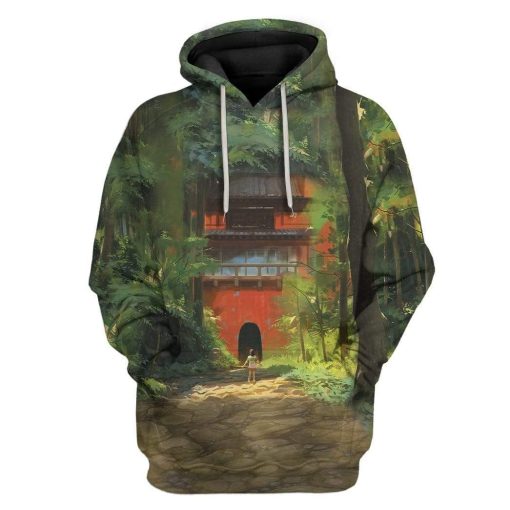 Gearhuman 3D Spirited Away Custom Hoodies Apparel GM24025 3D Custom Fleece Hoodies Hoodie S