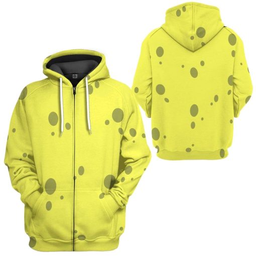Gearhuman 3D SpongeBob Set Custom Hoodie Apparel GV310717 3D Custom Fleece Hoodies