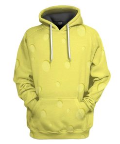 Gearhuman 3D SpongeBob Squarepants Custom Fleece Hoodie Apparel GW20043 3D Custom Fleece Hoodies Hoodie S 