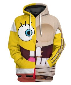 Gearhuman 3D Spongebob Squarepants Hoodie Apparel GM19052 3D Custom Fleece Hoodies Hoodie S 