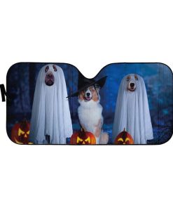 Gearhuman 3D Spooky Dog Custom Car Auto Sunshade GW03091 Auto Sunshade 57''x27.5'' 