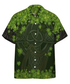 Gearhuman 3D St Patrick Celtic Cross Custom Short Sleeve Shirt GW01028 Short Sleeve Shirt Short Sleeve Shirt S
