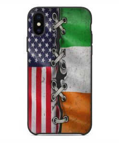 Gearhuman 3D St Patrick Day Flag Custom Phonecase GB26024 Glass Phone Case Iphone X