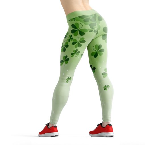 Gearhuman 3D St Patrick Gradient Clover Leggings GK230212 Leggings