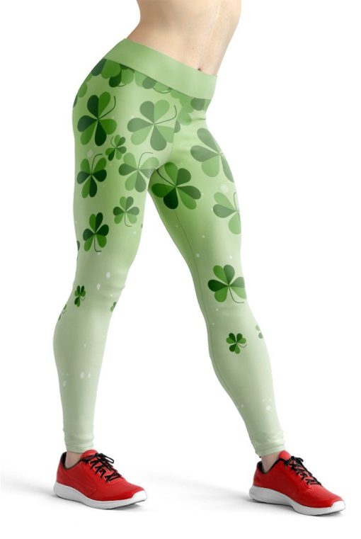 Gearhuman 3D St Patrick Gradient Clover Leggings GK230212 Leggings Leggings S