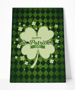 Gearhuman 3D St Patricks Day Shamrock Custom Canvas GW030310 Canvas 1 Piece Non Frame M