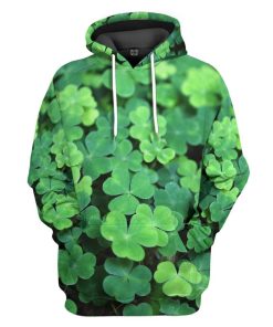 Gearhuman 3D St Patricks Day Shamrock Custom Tshirt Hoodie Apparel GW19026 3D Apparel Hoodie S