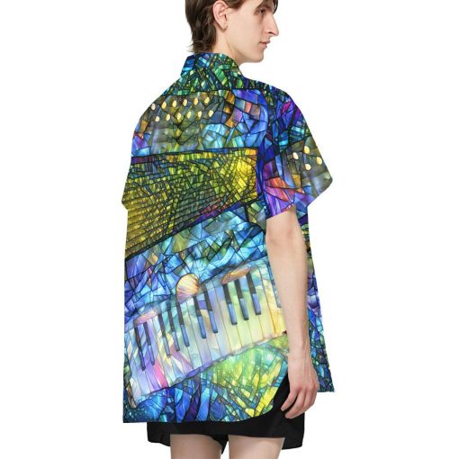 Gearhuman 3D Stained Glass Accordion Hawaii Shirt 4 Gearhuman 3D Stained Glass Accordion Hawaii Shirt ZK2306211 Short Sleeve Shirt