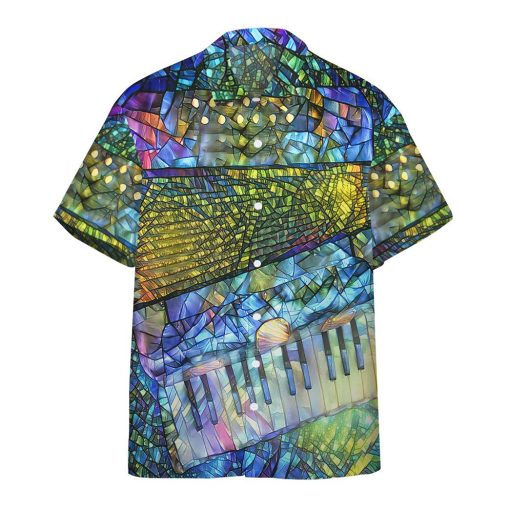 Gearhuman 3D Stained Glass Accordion Hawaii Shirt 1 Gearhuman 3D Stained Glass Accordion Hawaii Shirt ZK2306211 Short Sleeve Shirt Short Sleeve Shirt S