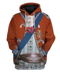 Gearhuman 3D Stanislaw August Poniatowski King of Poland Custom Hoodie Apparel GV07092 3D Custom Fleece Hoodies Hoodie S 