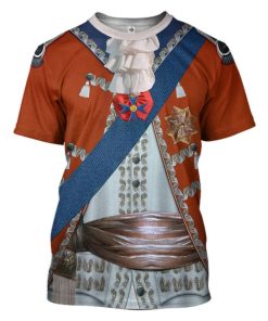 Gearhuman 3D Stanislaw August Poniatowski King of Poland Custom Tshirt Apparel GV07092 3D T-shirt T-Shirt S 