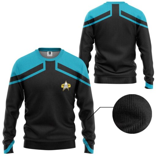 Gearhuman 3D Star Trek Picard 2020 Present Blue Tshirt Hoodie Apparel GV110125 3D Apparel