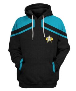 Gearhuman 3D Star Trek Picard 2020 Present Blue Tshirt Hoodie Apparel GV110125 3D Apparel Hoodie S 