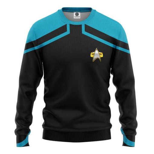 Gearhuman 3D Star Trek Picard 2020 Present Blue Tshirt Hoodie Apparel GV110125 3D Apparel Long Sleeve S