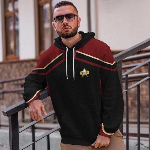 Gearhuman 3D Star Trek Picard 2020 Present Red Tshirt Hoodie Apparel GV110123 3D Apparel