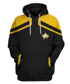 Gearhuman 3D Star Trek Picard 2020 Present Yellow Tshirt Hoodie Apparel GV110124 3D Apparel Hoodie S 