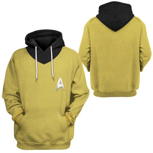 Gearhuman 3D Star Trek The Original Series 1966 1969 Yellow Custom Tshirt Hoodie Apparel GV080113 3D Apparel