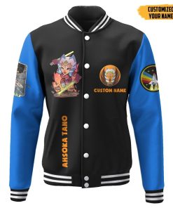 Gearhuman 3D Star Wars Ahsoka Tano Custom Name Baseball Jacket GK210150 Baseball Jacket Baseball Jacket XS 
