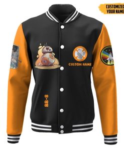 Gearhuman 3D Star Wars BB 8 Custom Name Baseball Jacket GK210146 Baseball Jacket Baseball Jacket XS 