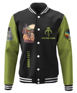 Gearhuman 3D Star Wars Boba Fett Custom Name Baseball Jacket GK210124 Baseball Jacket Baseball Jacket XS 