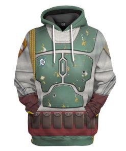 Gearhuman 3D Star Wars Boba Fett Tshirt Hoodie Apparel CB261111 3D Apparel Hoodie S 