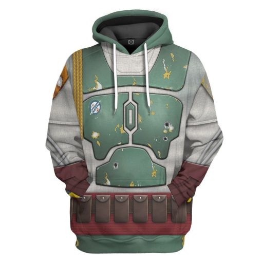 Gearhuman 3D Star Wars Boba Fett Tshirt Hoodie Apparel CB261111 3D Apparel Hoodie S