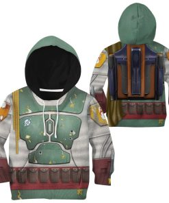 Gearhuman 3D Star Wars Boba Fett Tshirt Hoodie Apparel Kids GB05015 Kid 3D Apparel