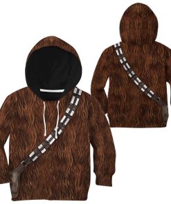 Gearhuman 3D Star Wars ChewBacca Set Custom Kid Tshirt Hoodie Appreal GK110122 Kid 3D Apparel 