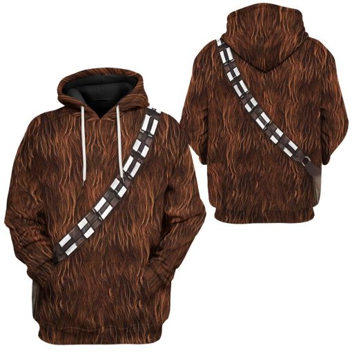 Gearhuman 3D Star Wars ChewBacca Set Custom Tshirt Hoodie Apparel CK26116 3D Apparel