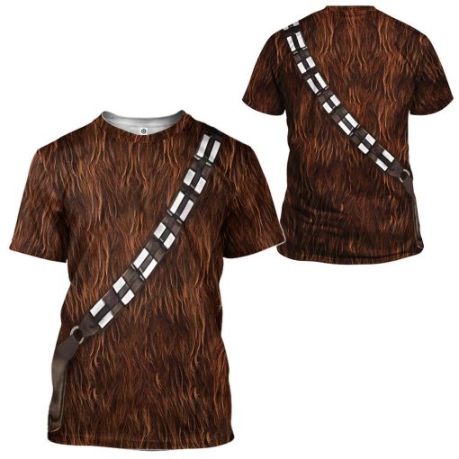 Gearhuman 3D Star Wars ChewBacca Set Custom Tshirt Hoodie Apparel CK26116 3D Apparel
