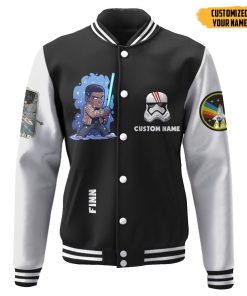 Gearhuman 3D Star Wars Finn Custom Name Baseball Jacket GK210138 Baseball Jacket Baseball Jacket XS 