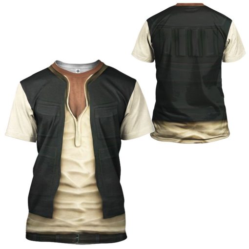 Gearhuman 3D Star Wars Han Solo Set Custom Tshirt Hoodie Appreal CK26112 3D Apparel