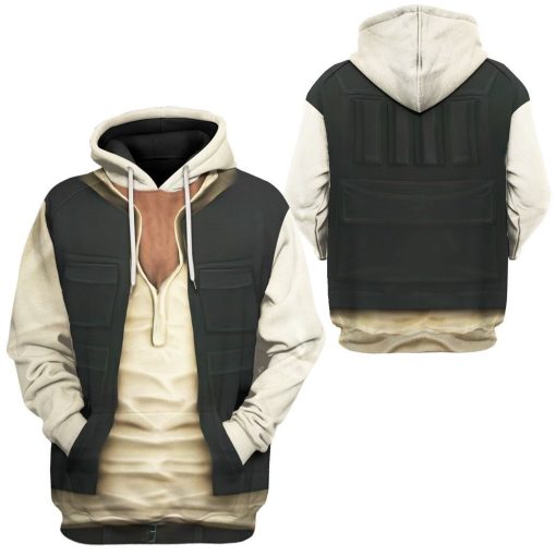 Gearhuman 3D Star Wars Han Solo Set Custom Tshirt Hoodie Appreal CK26112 3D Apparel