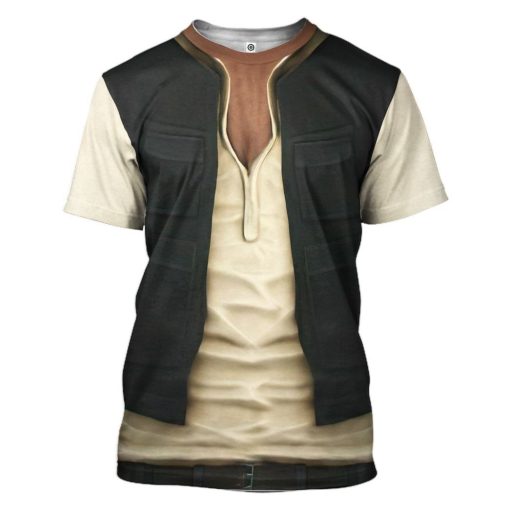 Gearhuman 3D Star Wars Han Solo Set Custom Tshirt Hoodie Appreal CK26112 3D Apparel T-Shirt S