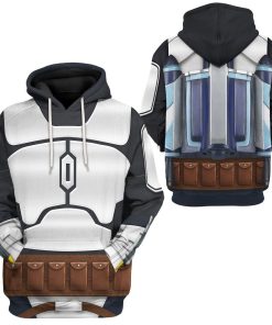 Gearhuman 3D Star Wars Jango Fett Costume Tshirt Hoodie Apparel GK20014 3D Apparel 