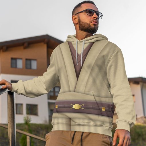 Gearhuman 3D Star Wars Obi Wan Kenobi Set Custom Tshirt Hoodie Apparel CK26113 3D Apparel