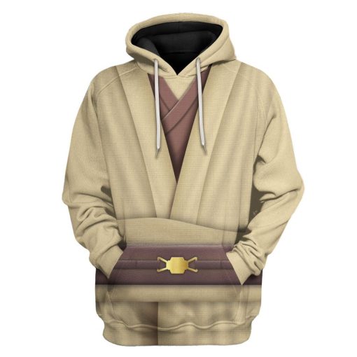 Gearhuman 3D Star Wars Obi Wan Kenobi Set Custom Tshirt Hoodie Apparel CK26113 3D Apparel Hoodie S