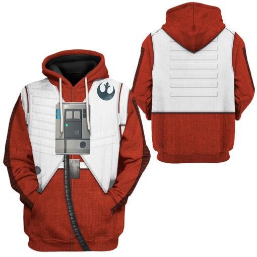 Gearhuman 3D Star Wars Poe Dameron Tshirt Hoodie Apparel CK26115 3D Apparel