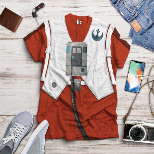 Gearhuman 3D Star Wars Poe Dameron Tshirt Hoodie Apparel CK26115 3D Apparel