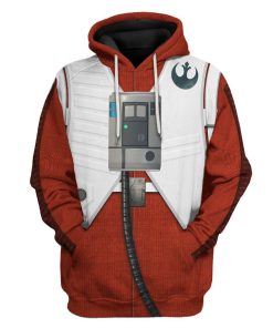 Gearhuman 3D Star Wars Poe Dameron Tshirt Hoodie Apparel CK26115 3D Apparel Hoodie S 