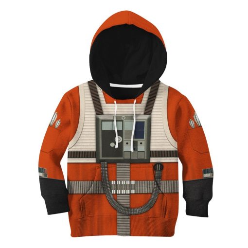 Gearhumans 3D S.W Rebel Pilot Tshirt Hoodie Apparel Kids