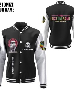 Gearhuman 3D Star Wars Stormtrooper Custom Name Baseball Jacket GK210116 Baseball Jacket Baseball Jacket XS 